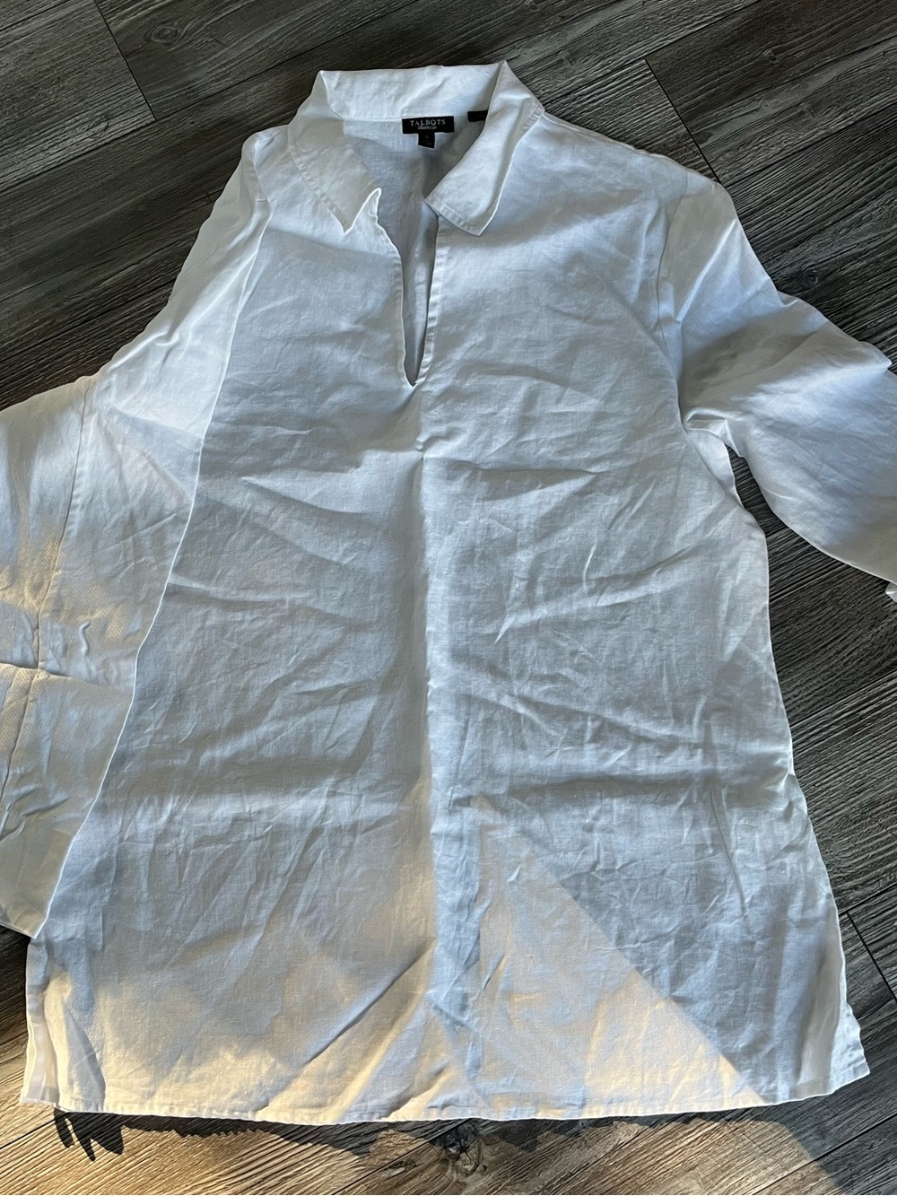 Talbots 100% Irish linen tunic